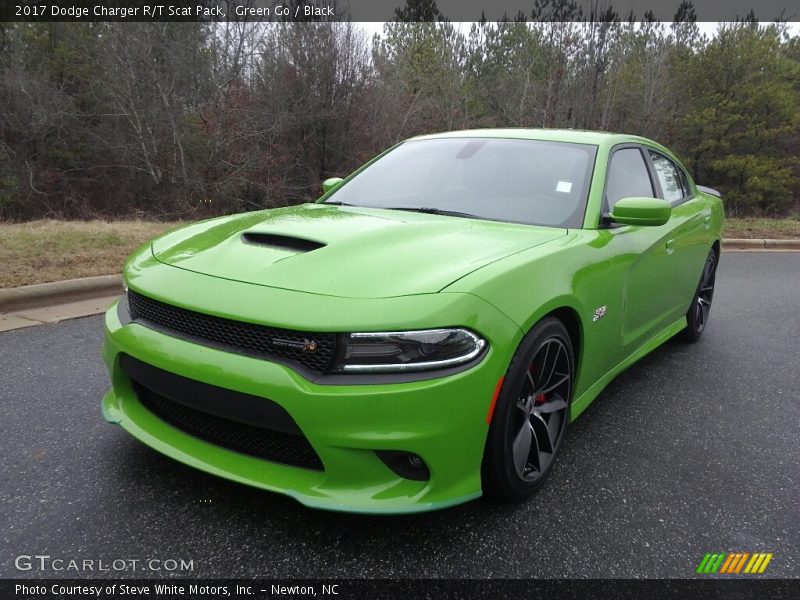 Green Go / Black 2017 Dodge Charger R/T Scat Pack