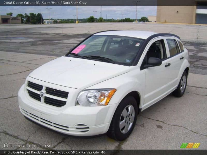 Stone White / Dark Slate Gray 2008 Dodge Caliber SE