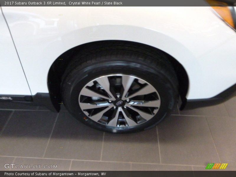 Crystal White Pearl / Slate Black 2017 Subaru Outback 3.6R Limited