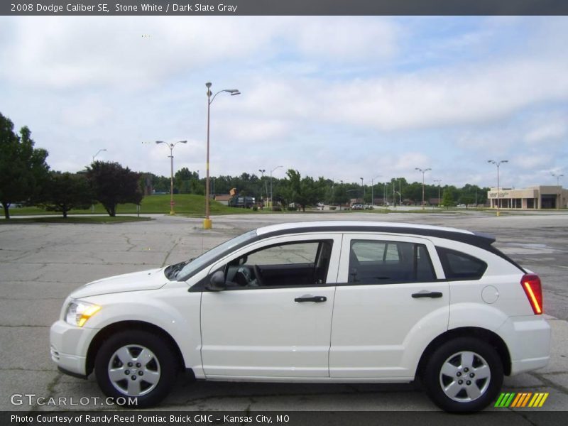 Stone White / Dark Slate Gray 2008 Dodge Caliber SE
