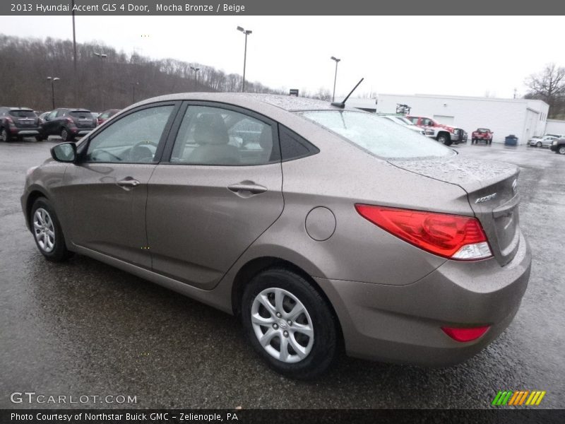 Mocha Bronze / Beige 2013 Hyundai Accent GLS 4 Door
