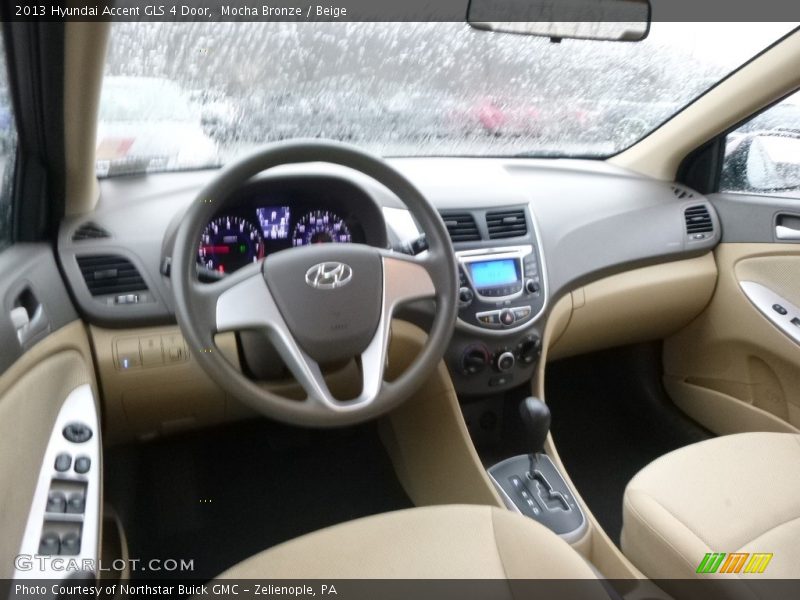 Mocha Bronze / Beige 2013 Hyundai Accent GLS 4 Door