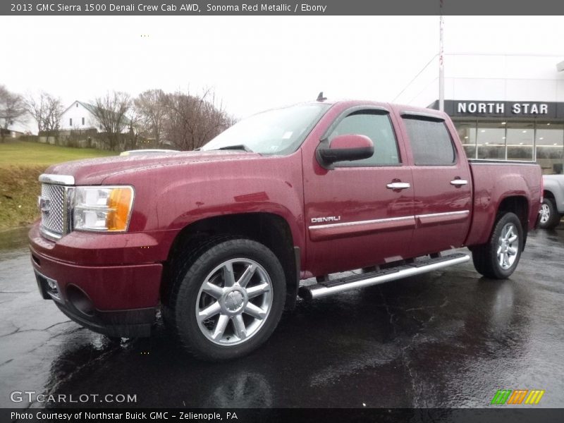 Sonoma Red Metallic / Ebony 2013 GMC Sierra 1500 Denali Crew Cab AWD