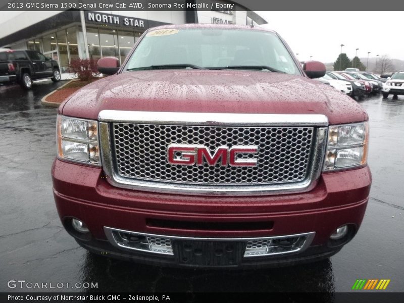 Sonoma Red Metallic / Ebony 2013 GMC Sierra 1500 Denali Crew Cab AWD
