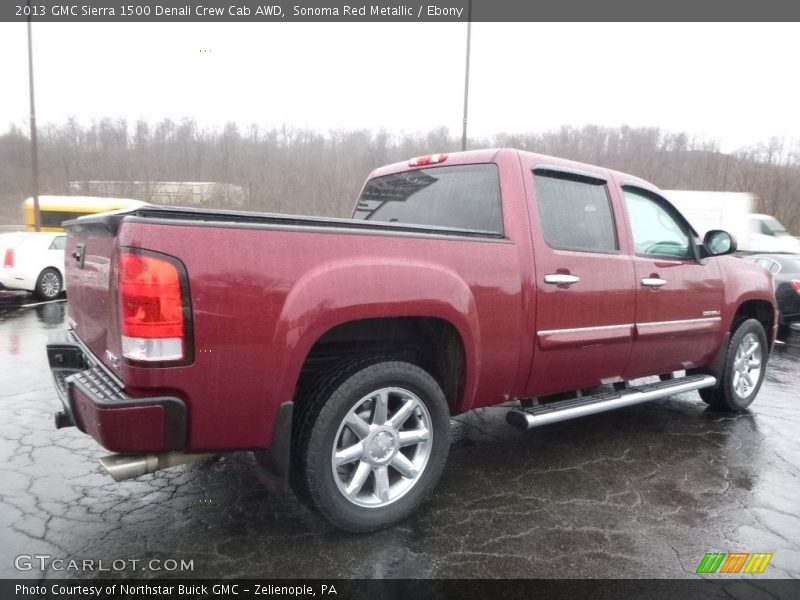 Sonoma Red Metallic / Ebony 2013 GMC Sierra 1500 Denali Crew Cab AWD