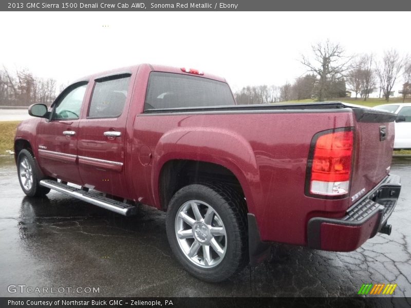 Sonoma Red Metallic / Ebony 2013 GMC Sierra 1500 Denali Crew Cab AWD