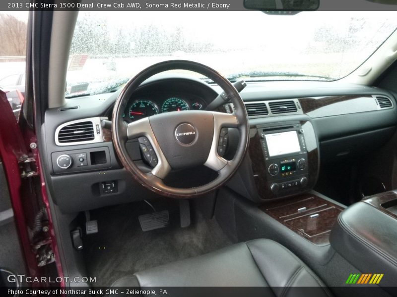 Sonoma Red Metallic / Ebony 2013 GMC Sierra 1500 Denali Crew Cab AWD