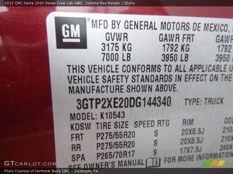 Sonoma Red Metallic / Ebony 2013 GMC Sierra 1500 Denali Crew Cab AWD