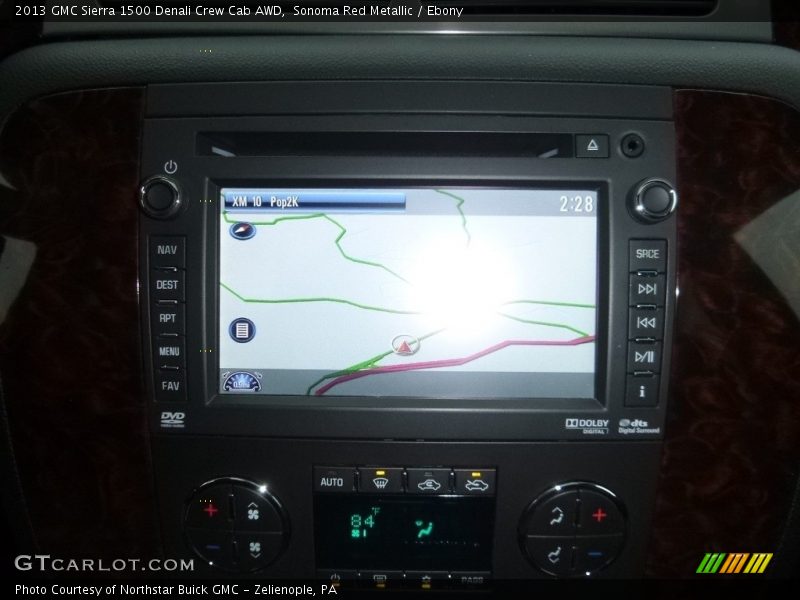 Sonoma Red Metallic / Ebony 2013 GMC Sierra 1500 Denali Crew Cab AWD