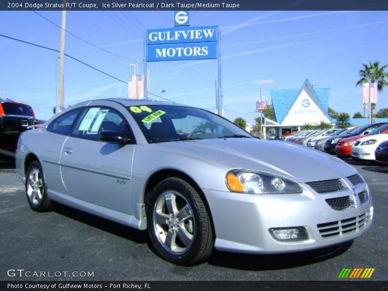 Ice Silver Pearlcoat / Dark Taupe/Medium Taupe 2004 Dodge Stratus R/T Coupe