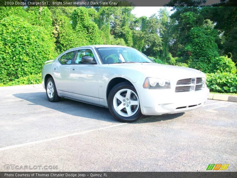 Bright Silver Metallic / Dark Slate Gray 2009 Dodge Charger SXT