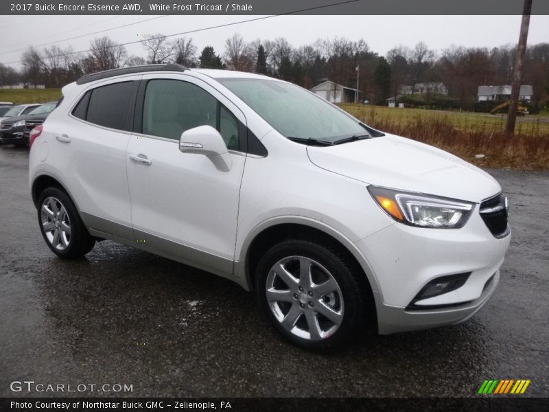 White Frost Tricoat / Shale 2017 Buick Encore Essence AWD