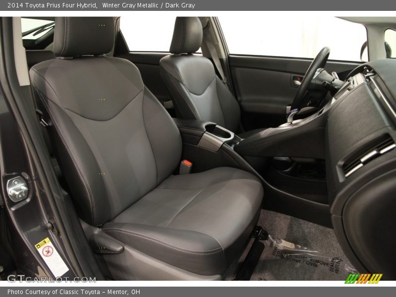 Winter Gray Metallic / Dark Gray 2014 Toyota Prius Four Hybrid