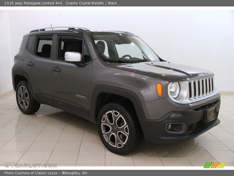 Granite Crystal Metallic / Black 2016 Jeep Renegade Limited 4x4