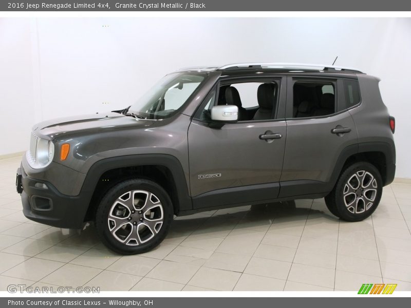 Granite Crystal Metallic / Black 2016 Jeep Renegade Limited 4x4