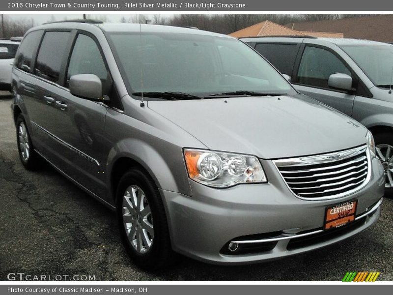 Billet Silver Metallic / Black/Light Graystone 2016 Chrysler Town & Country Touring