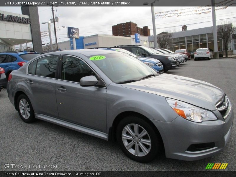 Steel Silver Metallic / Off Black 2010 Subaru Legacy 2.5i Premium Sedan