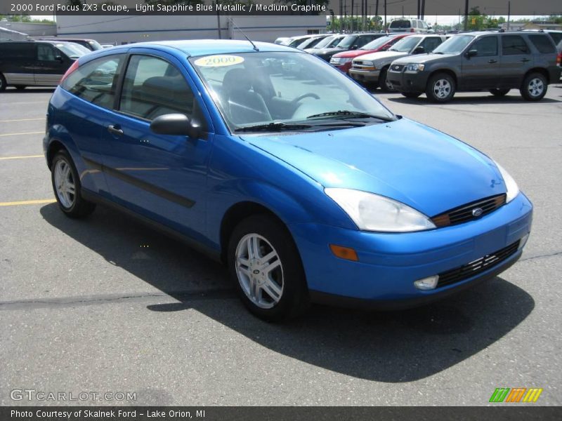 Light Sapphire Blue Metallic / Medium Graphite 2000 Ford Focus ZX3 Coupe