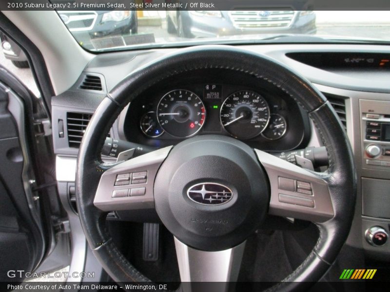 Steel Silver Metallic / Off Black 2010 Subaru Legacy 2.5i Premium Sedan