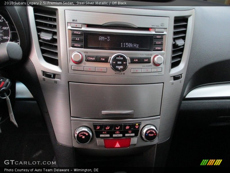 Steel Silver Metallic / Off Black 2010 Subaru Legacy 2.5i Premium Sedan