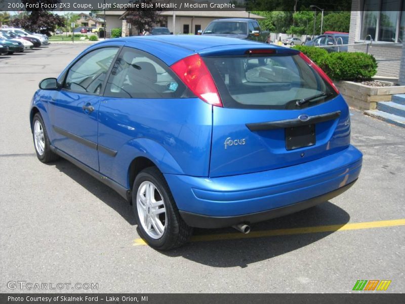 Light Sapphire Blue Metallic / Medium Graphite 2000 Ford Focus ZX3 Coupe