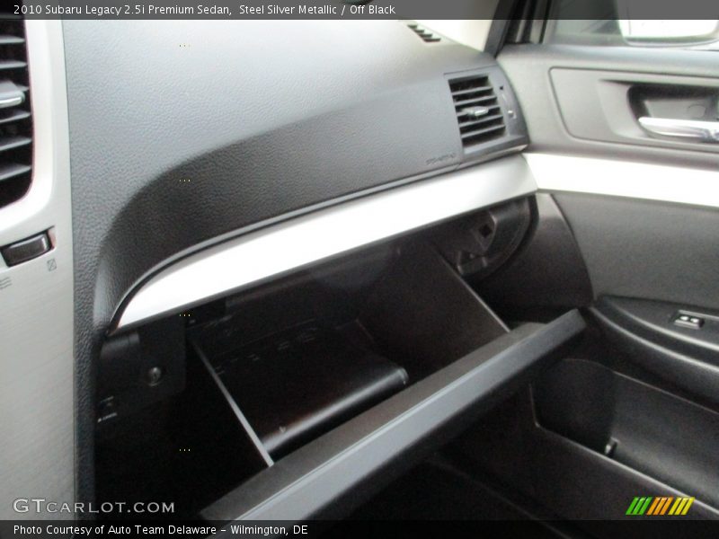 Steel Silver Metallic / Off Black 2010 Subaru Legacy 2.5i Premium Sedan