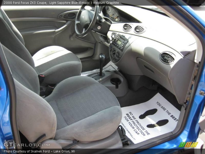 Light Sapphire Blue Metallic / Medium Graphite 2000 Ford Focus ZX3 Coupe