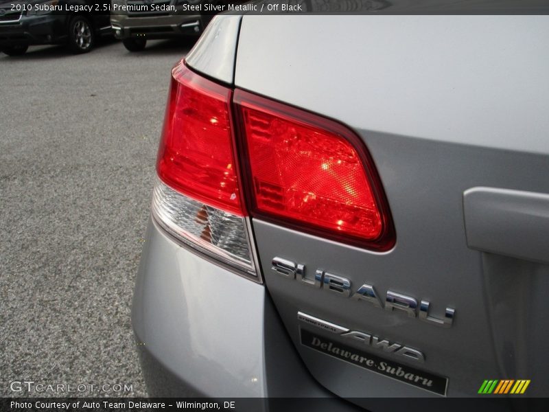 Steel Silver Metallic / Off Black 2010 Subaru Legacy 2.5i Premium Sedan