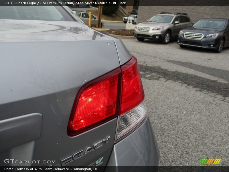 Steel Silver Metallic / Off Black 2010 Subaru Legacy 2.5i Premium Sedan