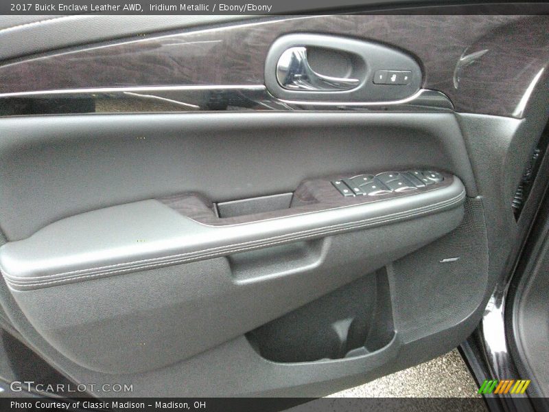 Iridium Metallic / Ebony/Ebony 2017 Buick Enclave Leather AWD