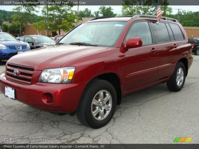 Salsa Red Pearl / Ash Gray 2006 Toyota Highlander V6