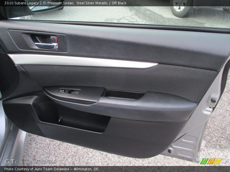 Steel Silver Metallic / Off Black 2010 Subaru Legacy 2.5i Premium Sedan