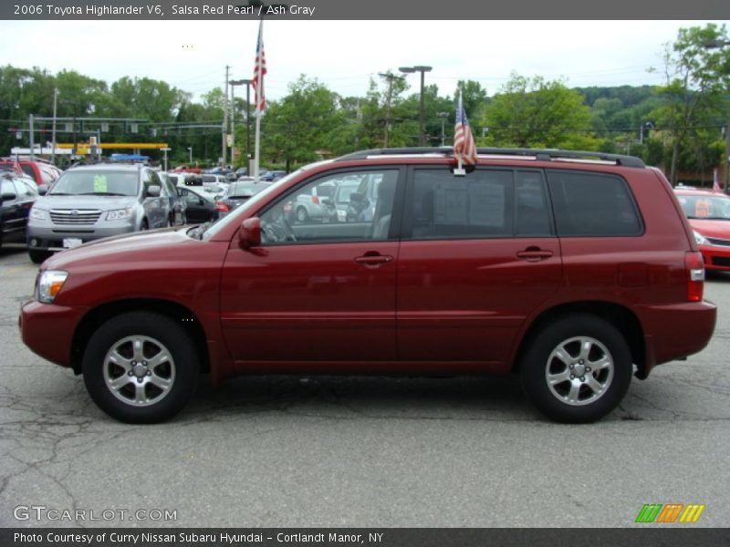 Salsa Red Pearl / Ash Gray 2006 Toyota Highlander V6