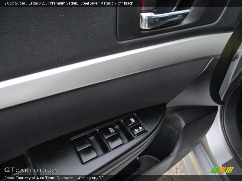 Steel Silver Metallic / Off Black 2010 Subaru Legacy 2.5i Premium Sedan