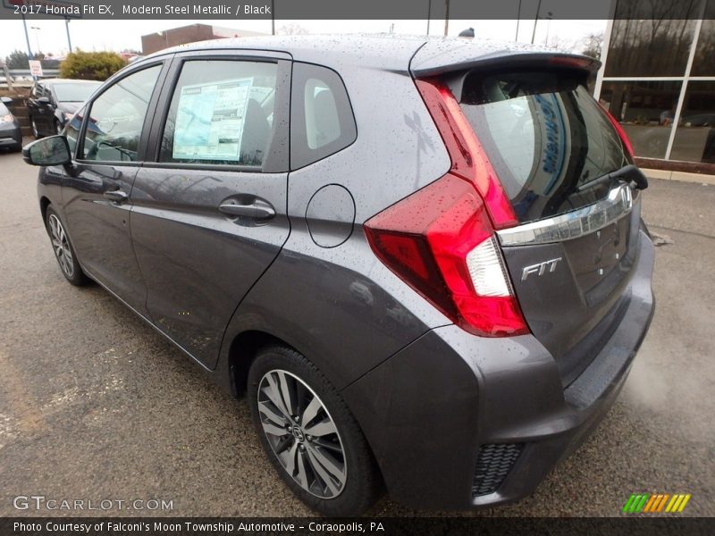 Modern Steel Metallic / Black 2017 Honda Fit EX