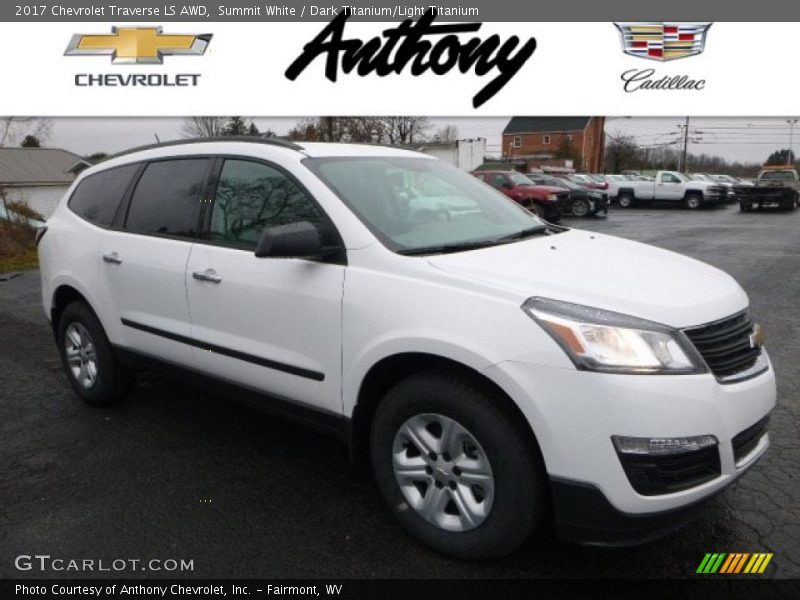 Summit White / Dark Titanium/Light Titanium 2017 Chevrolet Traverse LS AWD