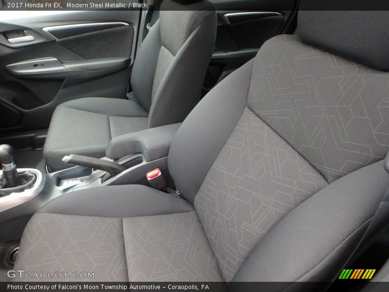 Modern Steel Metallic / Black 2017 Honda Fit EX