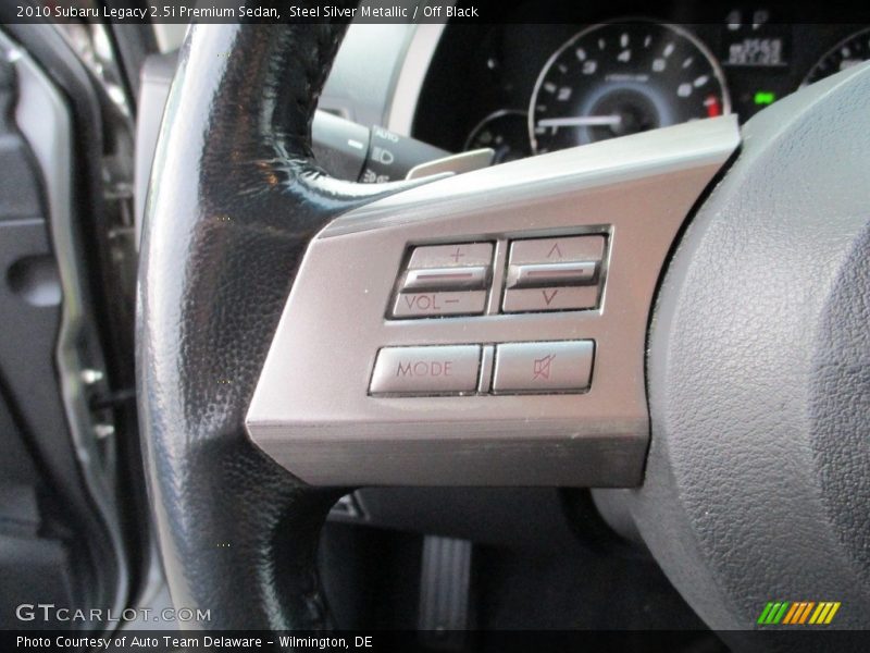 Steel Silver Metallic / Off Black 2010 Subaru Legacy 2.5i Premium Sedan