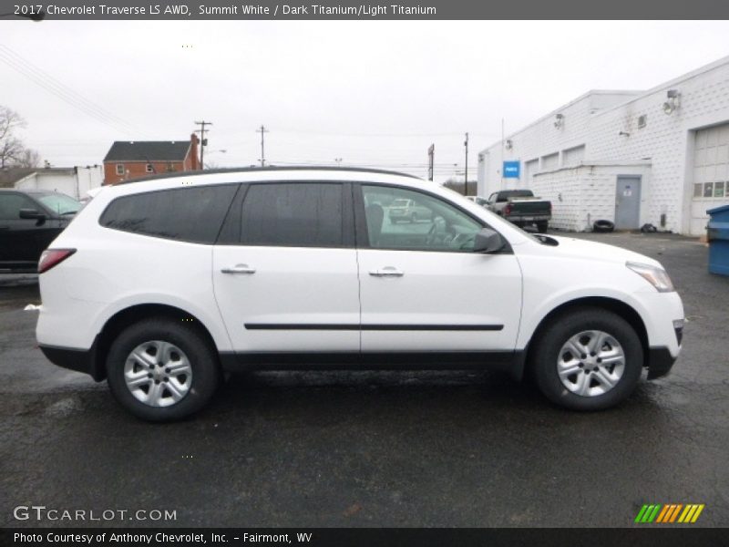 Summit White / Dark Titanium/Light Titanium 2017 Chevrolet Traverse LS AWD