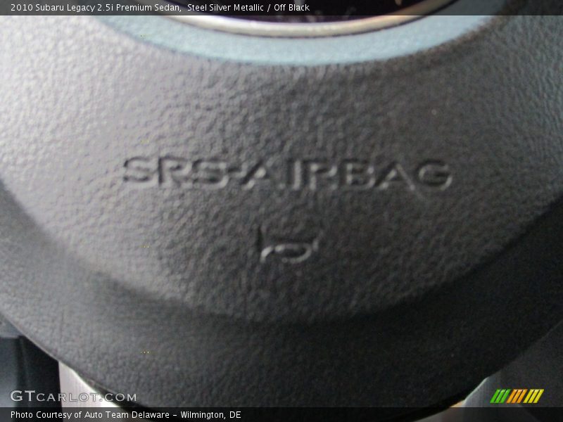 Steel Silver Metallic / Off Black 2010 Subaru Legacy 2.5i Premium Sedan