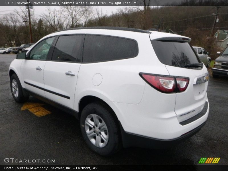 Summit White / Dark Titanium/Light Titanium 2017 Chevrolet Traverse LS AWD