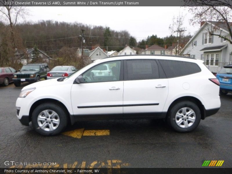 Summit White / Dark Titanium/Light Titanium 2017 Chevrolet Traverse LS AWD