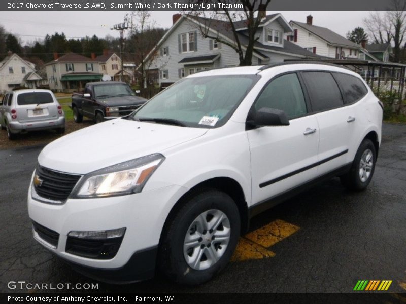 Summit White / Dark Titanium/Light Titanium 2017 Chevrolet Traverse LS AWD