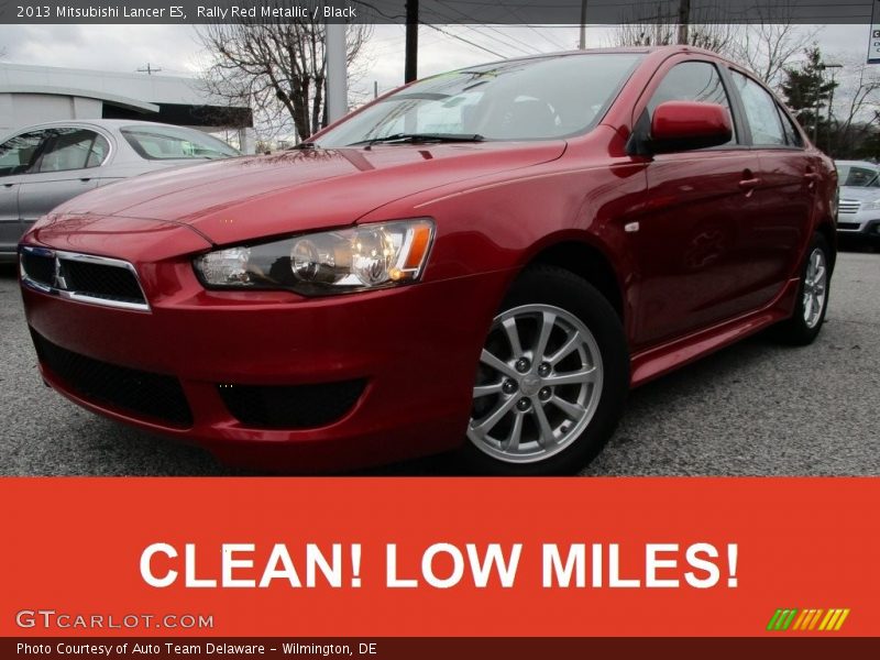 Rally Red Metallic / Black 2013 Mitsubishi Lancer ES