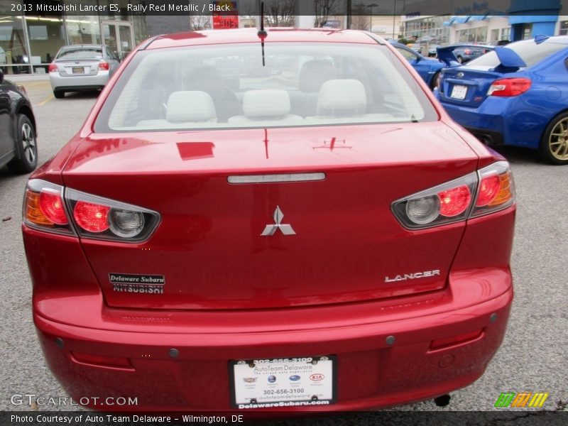 Rally Red Metallic / Black 2013 Mitsubishi Lancer ES