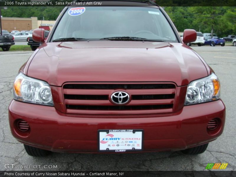 Salsa Red Pearl / Ash Gray 2006 Toyota Highlander V6