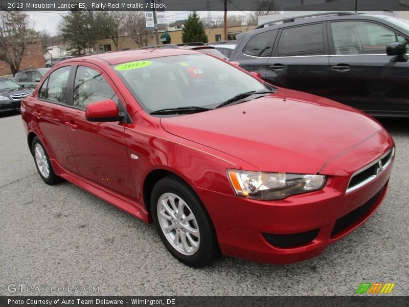 Rally Red Metallic / Black 2013 Mitsubishi Lancer ES