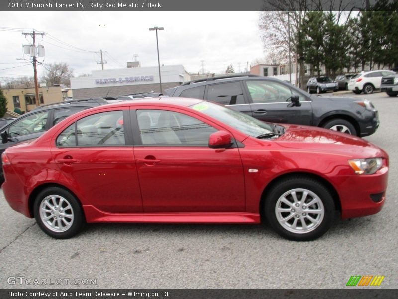 Rally Red Metallic / Black 2013 Mitsubishi Lancer ES