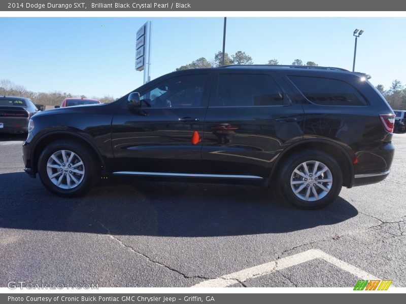 Brilliant Black Crystal Pearl / Black 2014 Dodge Durango SXT