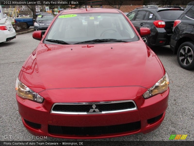 Rally Red Metallic / Black 2013 Mitsubishi Lancer ES